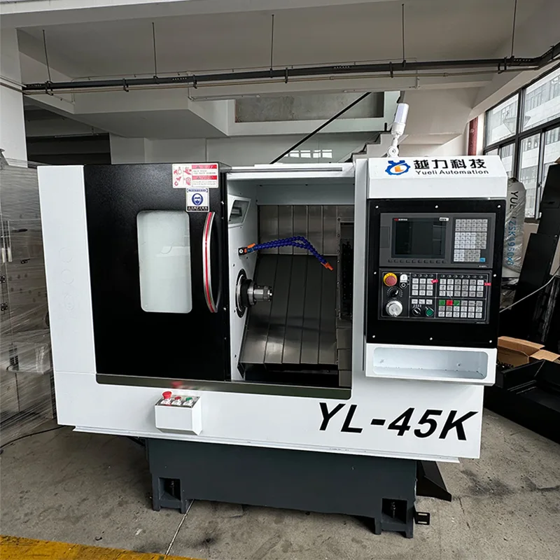 Pelarik Katil Serong CNC dengan Servo Turret dan Tailstock Hidraulik